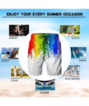 Trunks Mens Swim Trunks Quick Dry Beach Shorts Italy Italian Flag Roman Colosseum Board Shorts Swimwear Bathing Suits with Po...