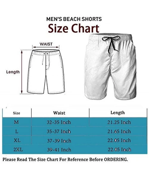 Board Shorts Men Summer Casual Swimming Shorts Quick Dry Swimming Shorts with Pockets - Hamburger Junk Food - CQ190SQU2I3