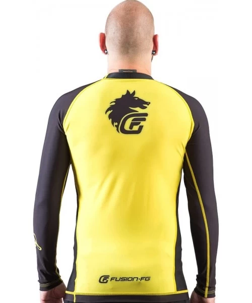 Rash Guards Men's Italian Stallion BJJ- Yellow/Black- zzzz-s - CR1255UQVXL