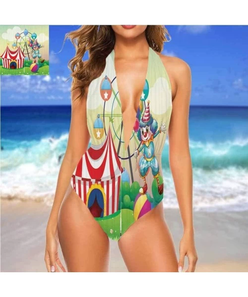 Cover-Ups Tummy Control Swim Dress Cloudy Sky in Sea Summer So Comfortable and Flattering - Multi 20 - C219CA44W9R