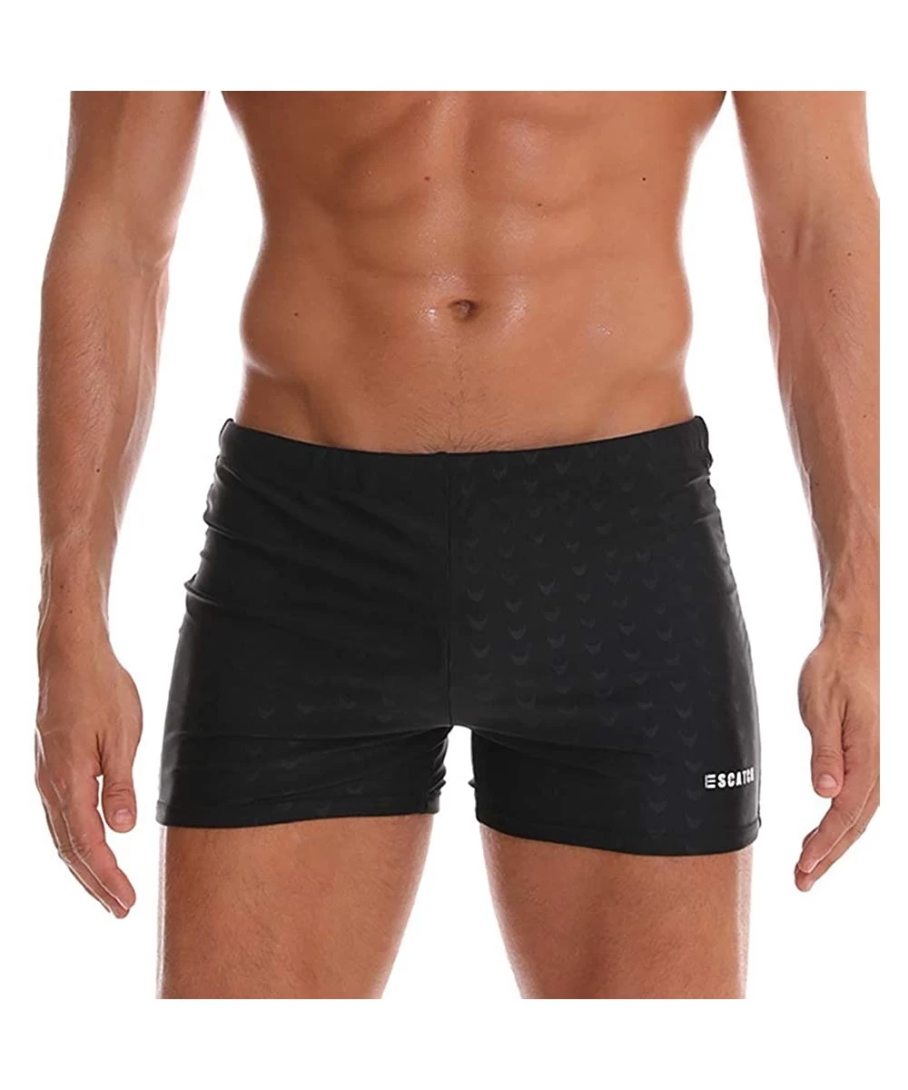 Briefs Swim Trunks for Men with Pockets-Mens Swimsuits Swim Trunks Shorts Athletic Swimwear Boxer Briefs Boardshorts - A - CZ...