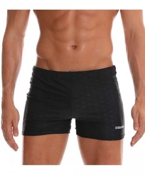 Briefs Swim Trunks for Men with Pockets-Mens Swimsuits Swim Trunks Shorts Athletic Swimwear Boxer Briefs Boardshorts - A - CZ...