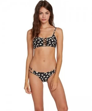 Bottoms Women's Spot Hipster Bikini Bottom - Black - CT18KDKKRYX