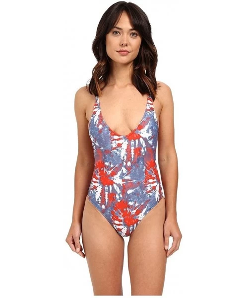 One-Pieces Women's Liberty One-Piece Swimsuit - Blue Drift - CX12BTRIUP1