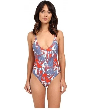 One-Pieces Women's Liberty One-Piece Swimsuit - Blue Drift - CX12BTRIUP1