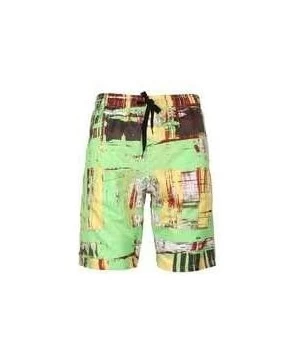 Board Shorts Men's Plus Size Creative Printed Shorts European Quick-Drying Beach Pants - Suit 22 - CT19DOD7723