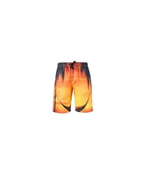 Board Shorts Men's Plus Size Creative Printed Shorts European Quick-Drying Beach Pants - Suit 22 - CT19DOD7723