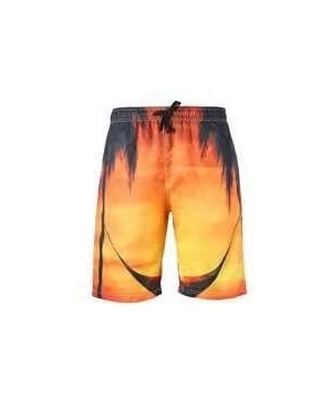 Board Shorts Men's Plus Size Creative Printed Shorts European Quick-Drying Beach Pants - Suit 22 - CT19DOD7723