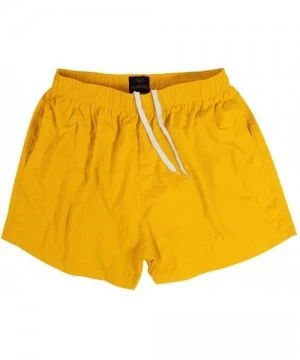 Trunks Men Swim Trunks Short with Mesh Lining Solid Bathing Suit 3" - Pack of 2 Black/Yellow - CH198GH7O3T