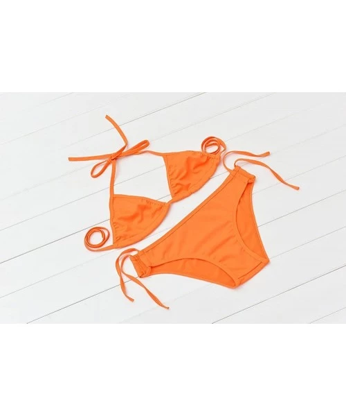 Tankinis Swimsuit for Women Sexy Swimwear Women Swim Beach Wear Swimsuit Tankini Swimsuits for Women Bikini for Women Orange ...