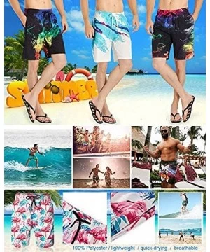 Board Shorts Outdoor Workout Board Shorts Swimwear-Grateful-Dead Lightning Skull Navy Blue - Grateful Dead C - CX190SWKIH9