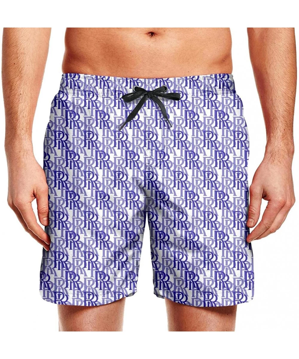 Trunks Mens Swim Trunks Rolls-Royce-car-Blue-Text-Shading- Shorts SweatpantsSummer Beach Pants - White-56 - C818XXCGZUX