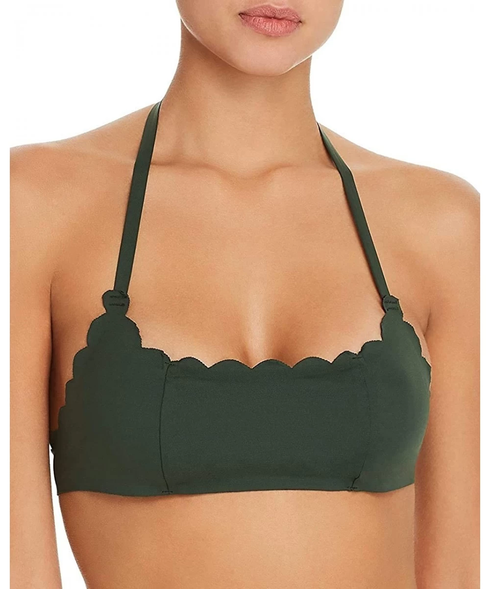 Tops Envy Reversible Green Black Bikini Top - CL18H4DNTNX