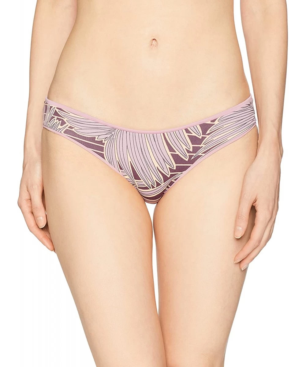 Tankinis Women's Sublime Reversible Hipster Cut Bikini Bottom Swimsuit - Print Purple - CY1805RTQLE