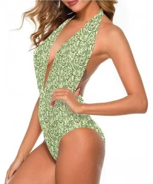 Cover-Ups High Cut Bikini Curles Abstract Nature- Unique and Comfortable - Multi 18 - CB19CA6GO0N