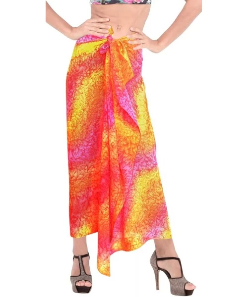 Cover-Ups Women's Swimsuit Sarong Skirt Swimwear Scarf Coverups Wrap Full Long A - Pink_o917 - C112I111BD1