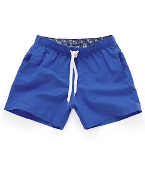 Briefs Pocket Quick Dry for Men Man Swimsuit Swim Trunks Summer Bathing Beach Wear Surf Boxer Brie - Royal Blue - CY18S05HS76