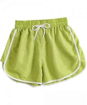 Board Shorts Sport Fitness Short Pant- Women Summer Sport Casual Shorts Beach Short Pants - B-green - CA19C6E9YNT