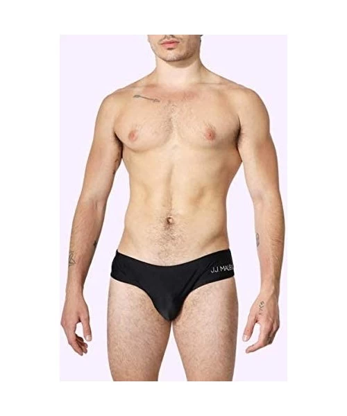 Briefs Men's Swimsuit Fun Bikini Briefs Swimwear - Black - CK19DM5I39T