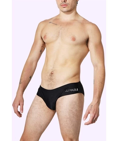 Briefs Men's Swimsuit Fun Bikini Briefs Swimwear - Black - CK19DM5I39T