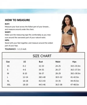 Bottoms Women's Halter Triangle Bikini Tie Side Two Piece Swimsuits with Printing Bottom North America - Multi 06 - C7199OEW3AO