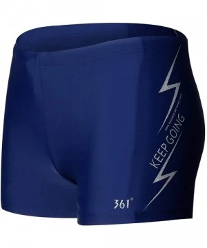 Racing Jammers Swimsuit for Men & Boys-Competition Lap Swim Suit- Square Leg Endurance Training - Blue 3 - CA18XNNTLWM