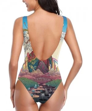 One-Pieces Womens Swimwear One Piece Swimsuit Sexy Biniki Backless Bath Suit Monokini - Color7 - C31905ECT34