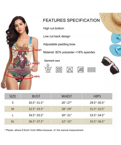 One-Pieces Womens Swimwear One Piece Swimsuit Sexy Biniki Backless Bath Suit Monokini - Color7 - C31905ECT34