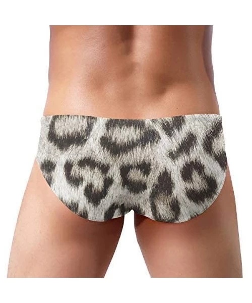 Briefs Leopard Spots Large Mens Swim Briefs Drawstring Bikini Sport Swimsuit - Multi2 - CO19CYQZLHH