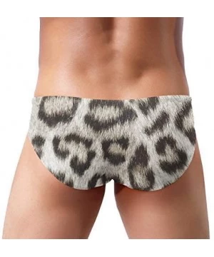 Briefs Leopard Spots Large Mens Swim Briefs Drawstring Bikini Sport Swimsuit - Multi2 - CO19CYQZLHH