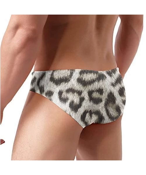 Briefs Leopard Spots Large Mens Swim Briefs Drawstring Bikini Sport Swimsuit - Multi2 - CO19CYQZLHH