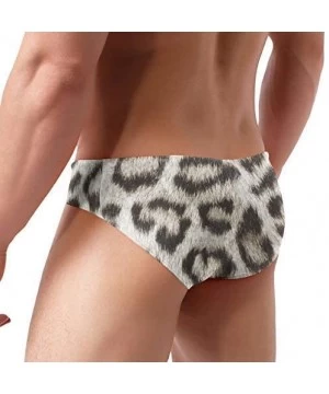 Briefs Leopard Spots Large Mens Swim Briefs Drawstring Bikini Sport Swimsuit - Multi2 - CO19CYQZLHH