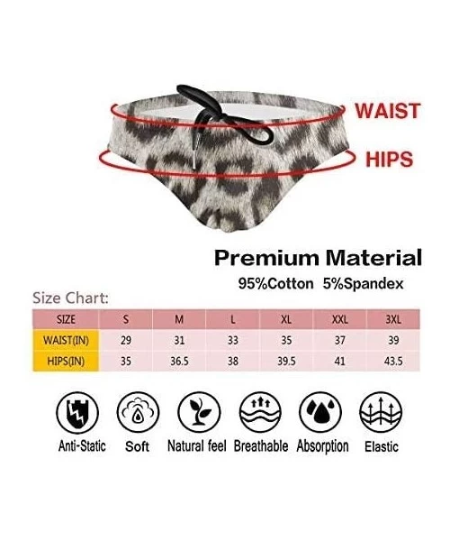 Briefs Leopard Spots Large Mens Swim Briefs Drawstring Bikini Sport Swimsuit - Multi2 - CO19CYQZLHH