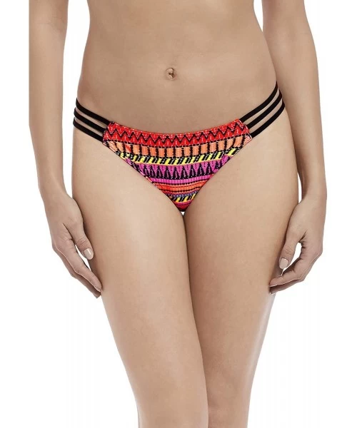 Bottoms Way Out West Tanga Bikini Bottom - Sunset - C7180K83O55