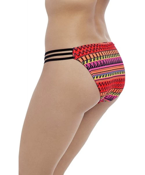 Bottoms Way Out West Tanga Bikini Bottom - Sunset - C7180K83O55