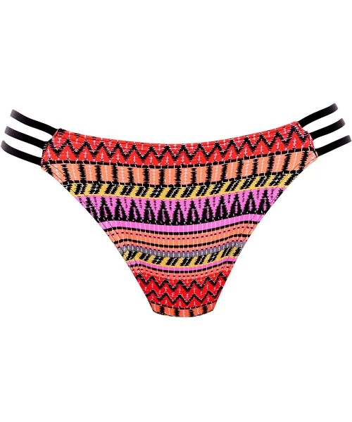 Bottoms Way Out West Tanga Bikini Bottom - Sunset - C7180K83O55