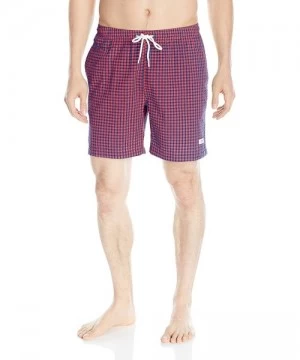 Trunks Men's San O 6.5 Inch Gingham Swim Trunk - True Royal/Spicy - CW12ODW20CE