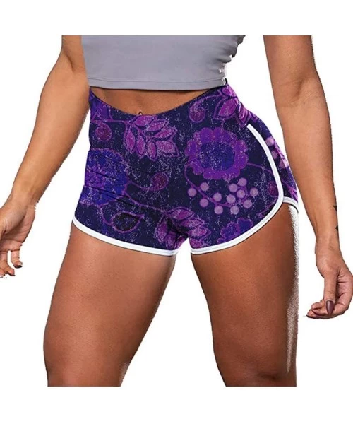 Cover-Ups Yoga Shorts for Women High Waist-High Waisted Camo Yoga Shorts Sports Gym Ruched Butt Lifting Workout Running Hot L...