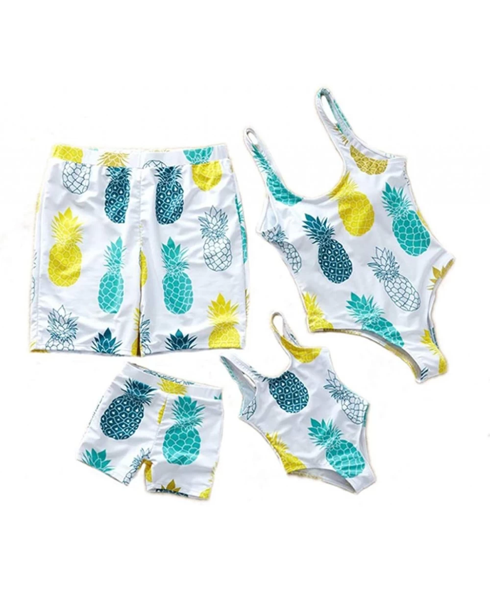 Sets Family Matching Swimwear One Piece Swimsuit/Two Pieces Bikini Set 2020 Newest Printed Mommy and Me Bathing Suits - Pinea...