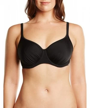 Tops Women's Anya Bra-Sized Balconnet Bikini Top - Black - CZ11RYPH70R