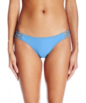 Tankinis Women's Simply Solid Full Bikini Bottom - Coastal Blue - C112NSRXUJR