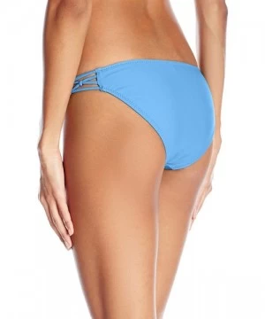 Tankinis Women's Simply Solid Full Bikini Bottom - Coastal Blue - C112NSRXUJR