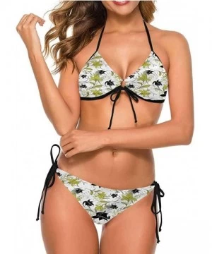 Bottoms Two Piece Swimsuits Floral- Exotic Blooms Foliage Great Fashion Piece - Multi 10-two-piece Swimsuit - CD19E7D7T8C