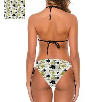 Bottoms Two Piece Swimsuits Floral- Exotic Blooms Foliage Great Fashion Piece - Multi 10-two-piece Swimsuit - CD19E7D7T8C