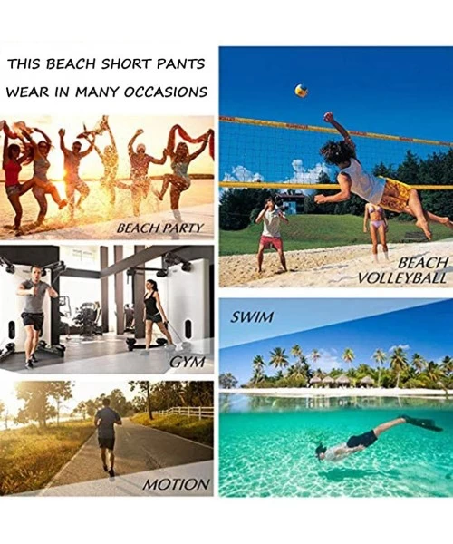 Board Shorts Men's Slim Fit Quick Dry Swim Trunks Fashion 3D Printed Beach Board Shorts - Wild Horse Grey - C119CIMC6WT