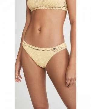 Tankinis Women's Essential Classic Bikini Bottoms - Butter - CC192RNRKHS