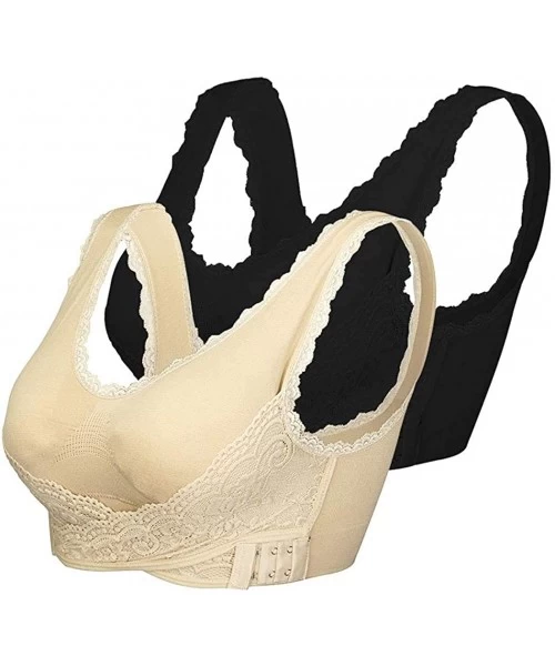 Cover-Ups Instacomfort Wireless Lace Liftbra - Skin Tone + Black - CB198327MEA