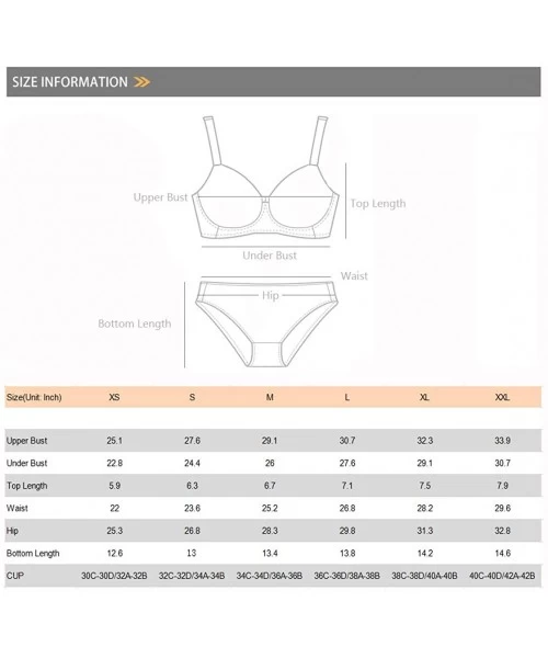 Sets Women Two Pieces Bandeau Bikini Swimsuits (Smaller 2 Size Than Standard) - Stripe 4 - C018S3N97LX