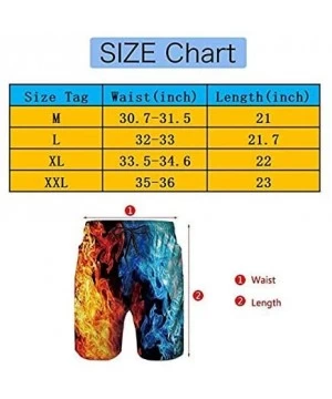 Trunks Bird Sets Men Swim Trunks Cool Quick Dry Surf Beach Shorts with Mesh Lining/Side Pockets - Print Cat and Bird - C3196W...