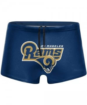 Briefs Men's New York Je-ts Swimwear Trunks Square Leg Boxer Brief Swimsuit Swim Underwear - Los Angeles Rams - CF194R92R7N